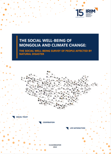THE SOCIAL WELL-BEING OF  MONGOLIA AND CLIMATE CHANGE